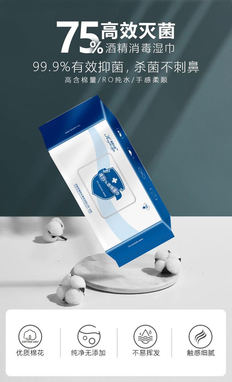 一次性80抽75%酒精濕巾(圖1) 一次性80抽75%酒精濕巾(圖1)